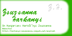 zsuzsanna harkanyi business card